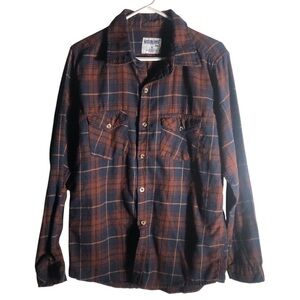 Mission Ridge Flannel Shirt Sz Medium Long Sleeve Button Down